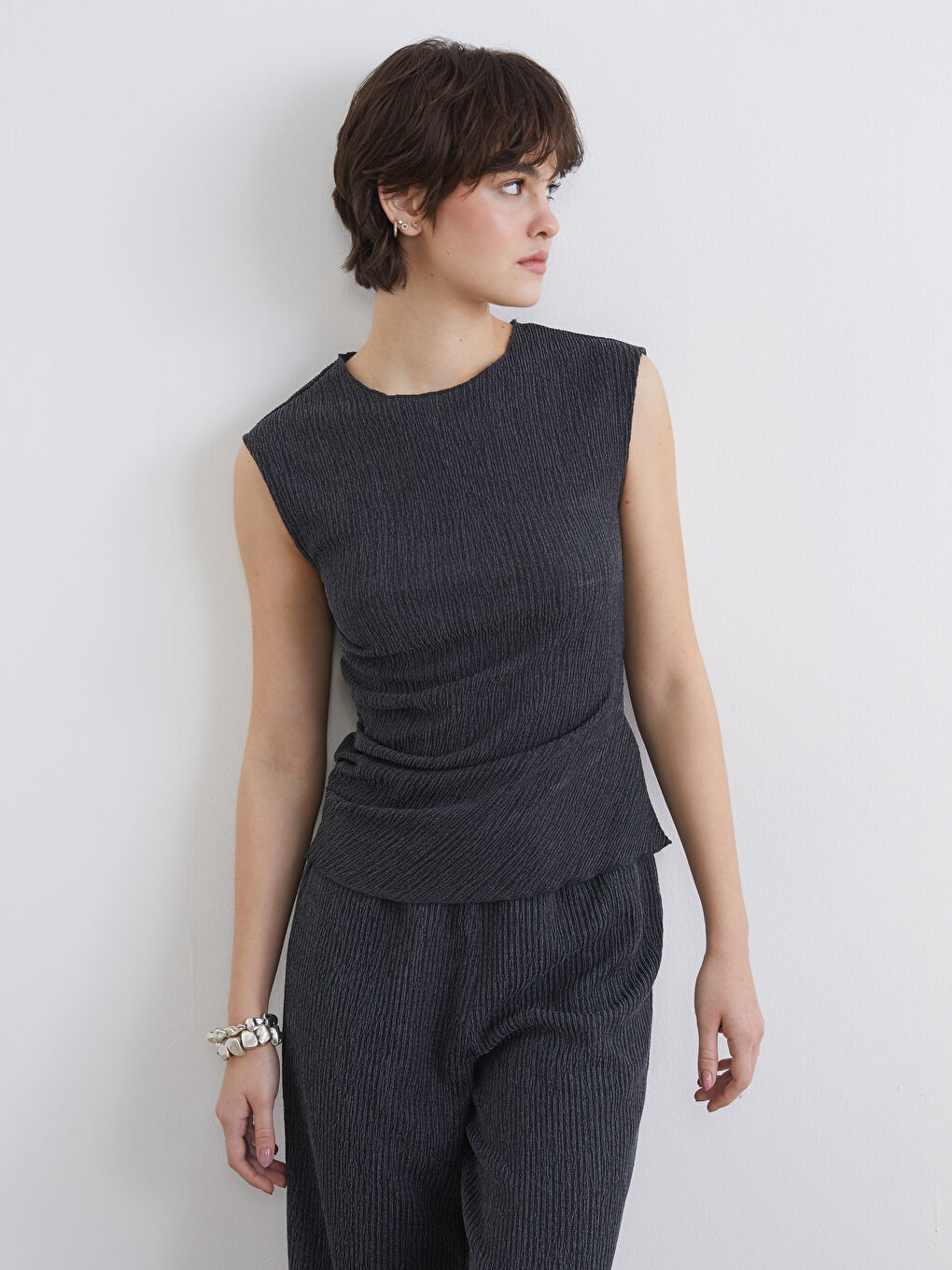 Женщины Антрацитовый Блузка