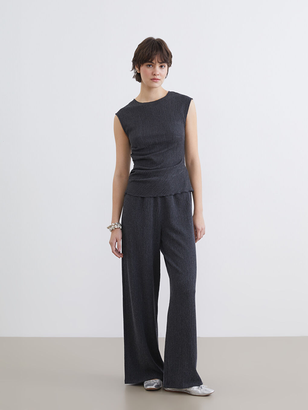 Женщины Антрацитовый Блузка-1