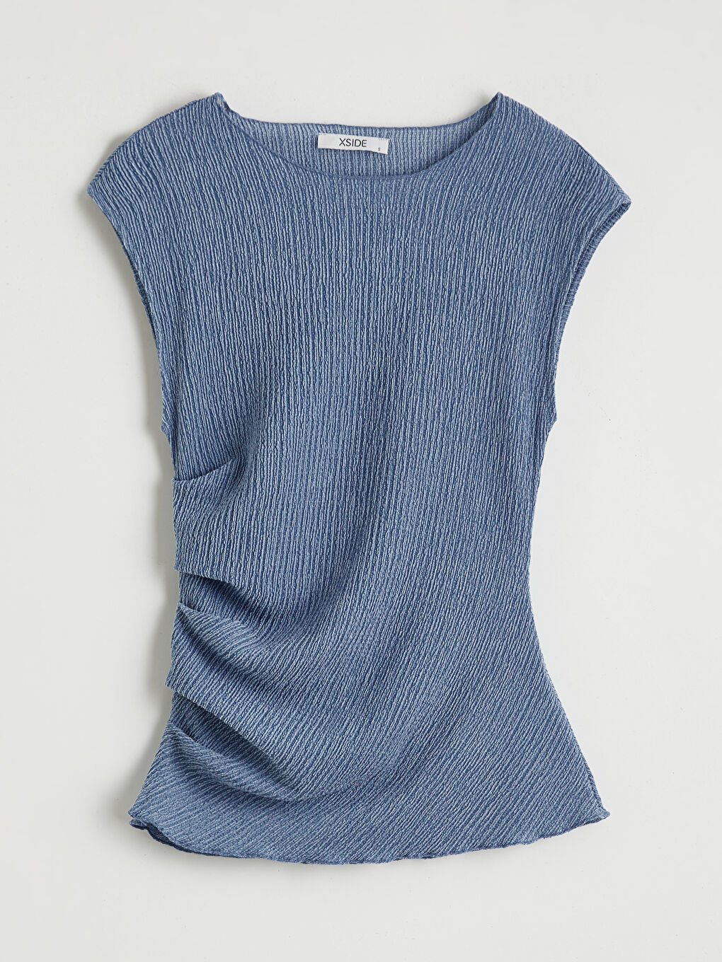 Женщины Голубой Блузка-4