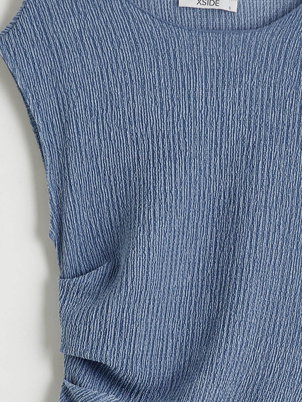 Женщины Голубой Блузка-5