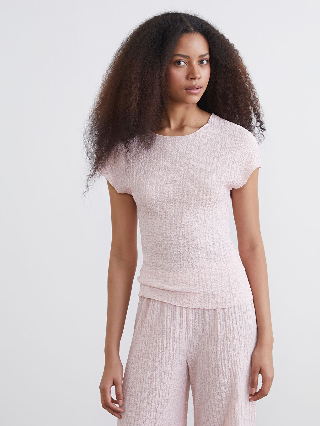 Әйелдер қызғылт Блузка