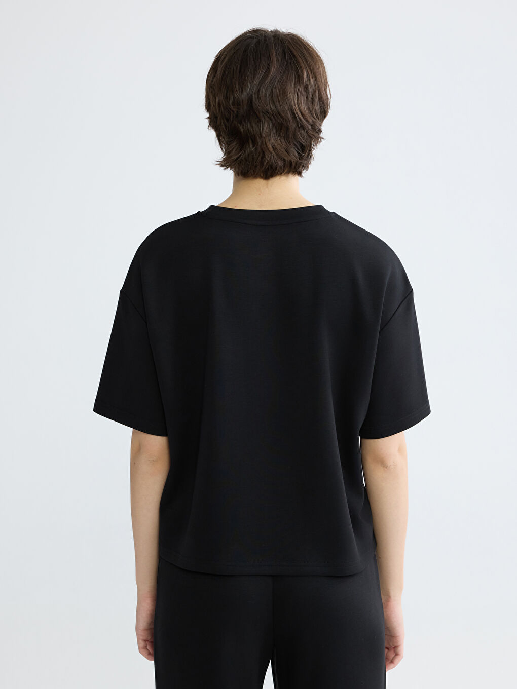 Γυναίκα ΜΑΥΡΟ Μπλουζάκι-3