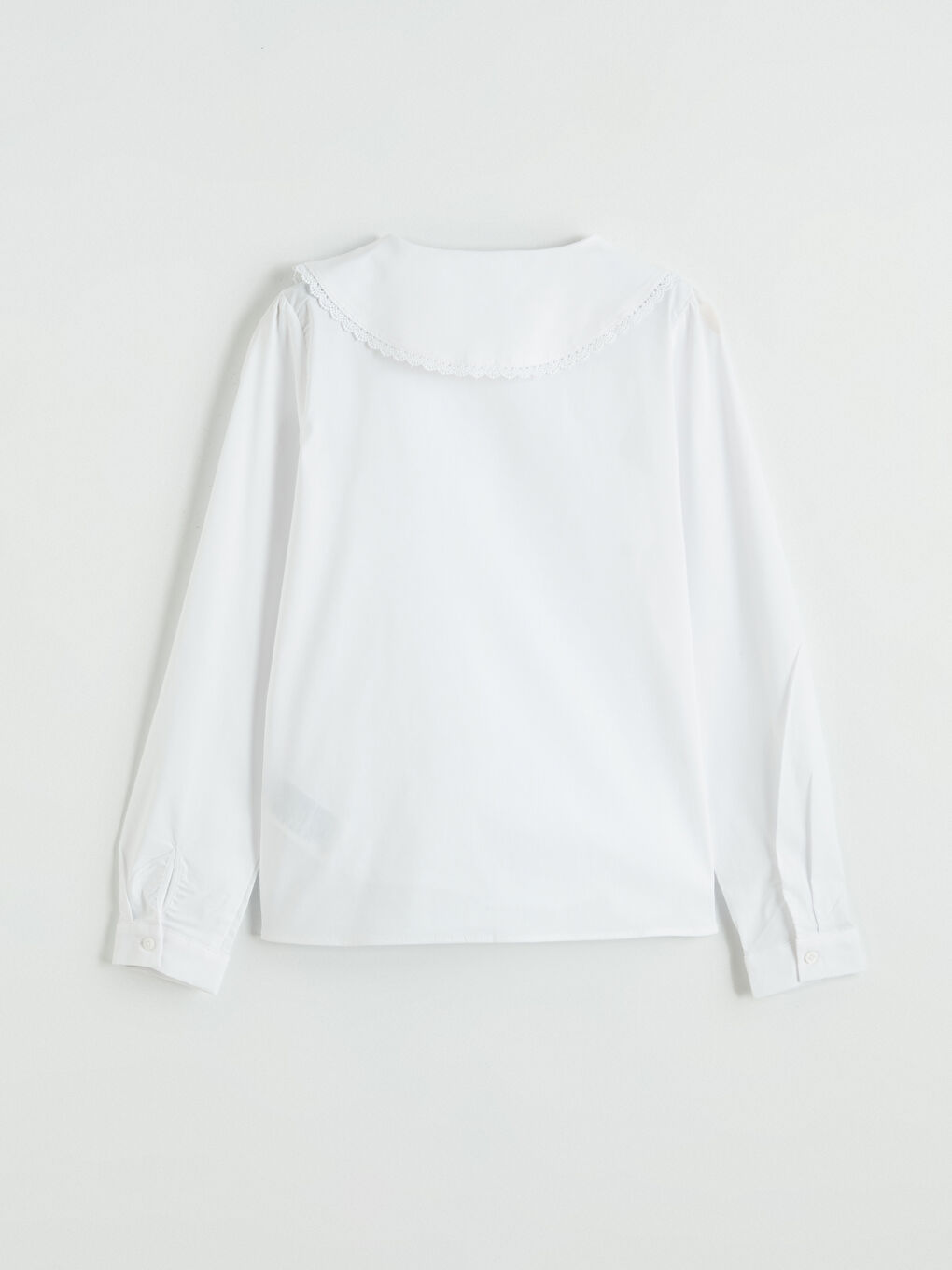 Peter Pan Collar Girl's Blouse-2