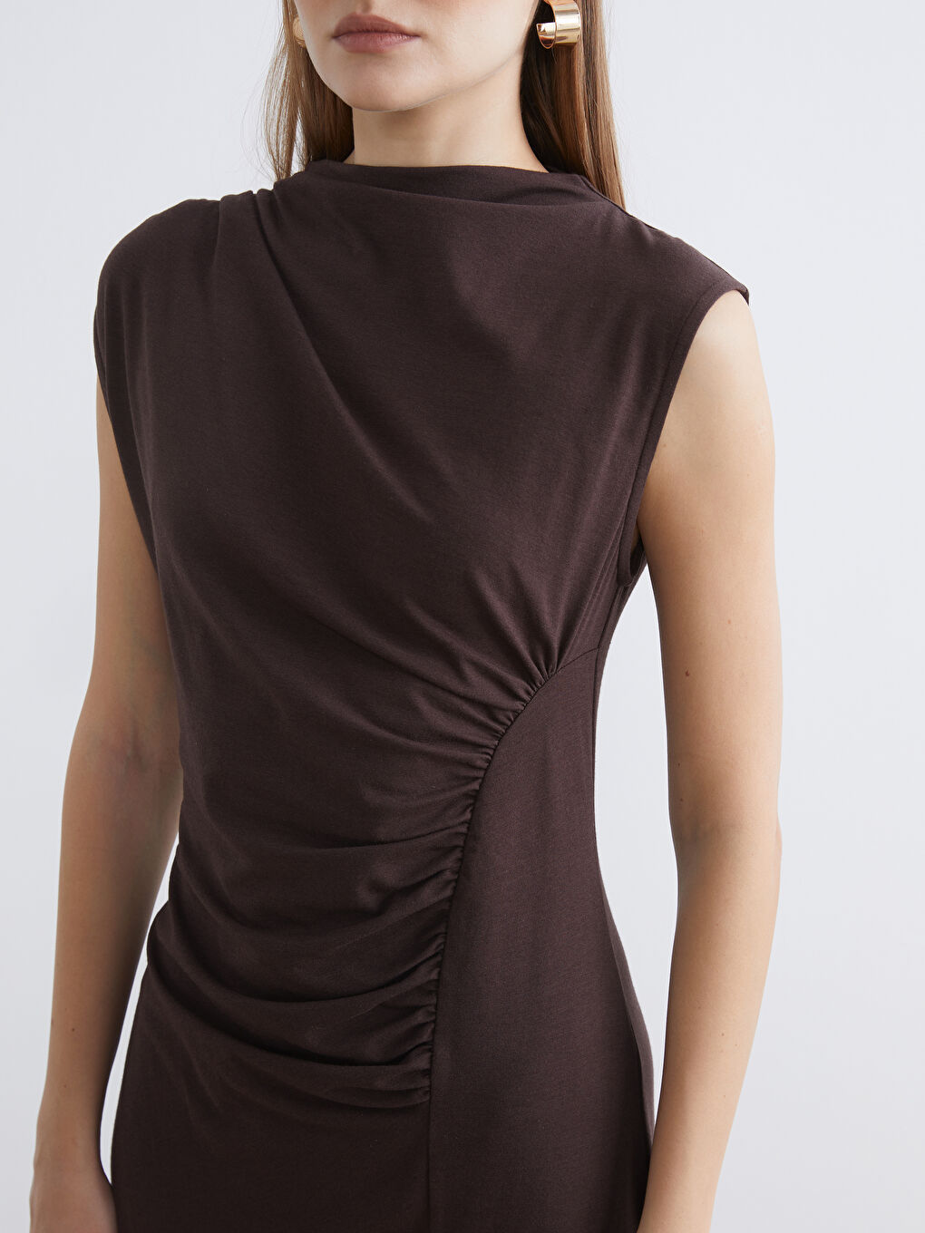 Woman BROWN Dress-2