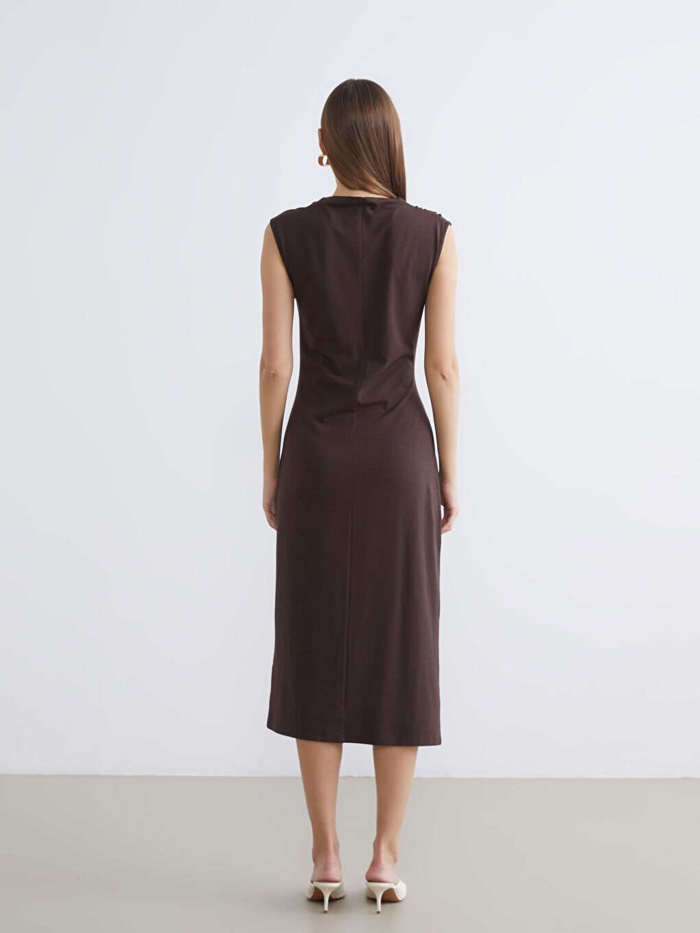 Woman BROWN Dress-3