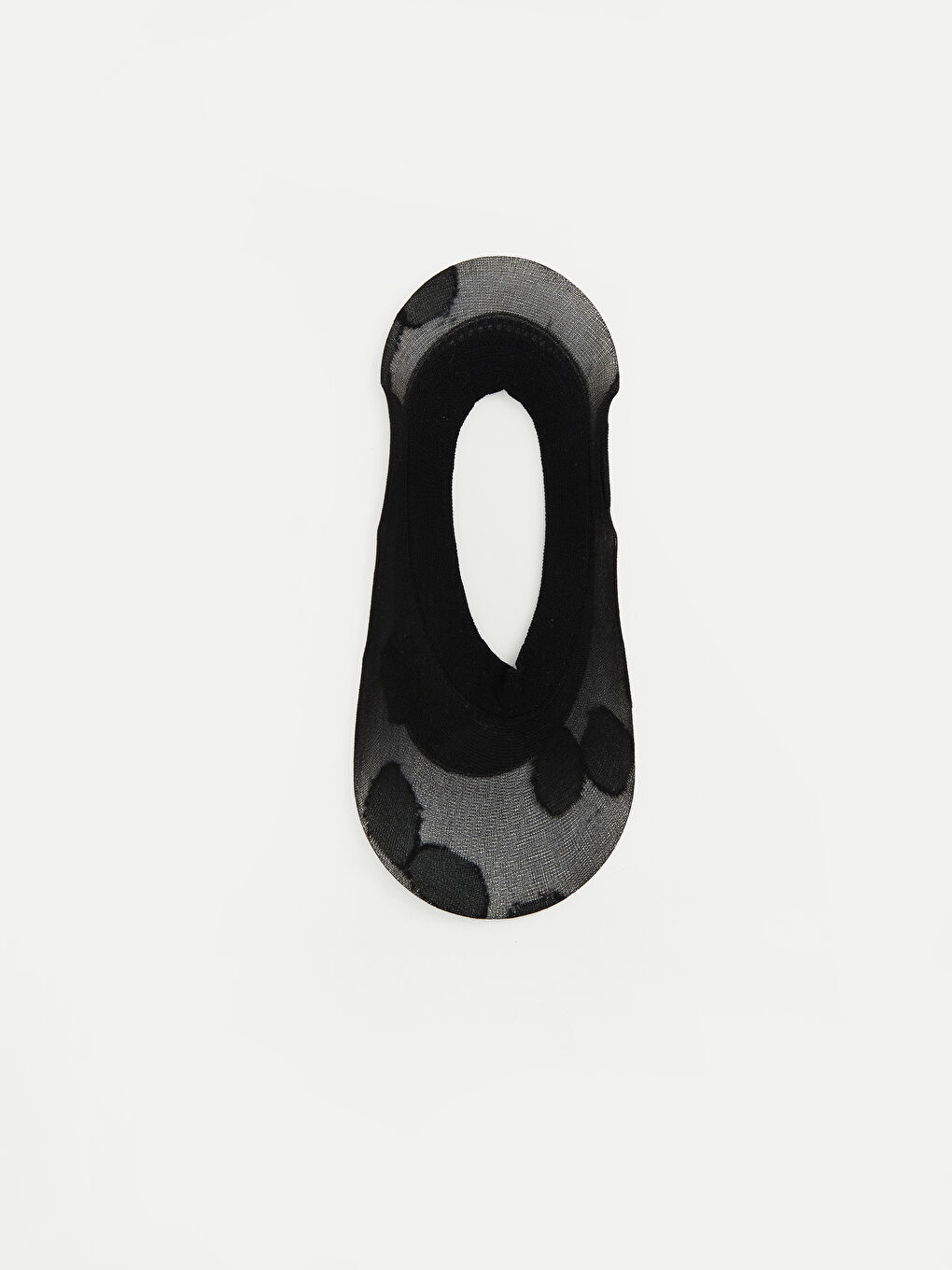 Siyah Desenli Kadın Babet Çorap-1