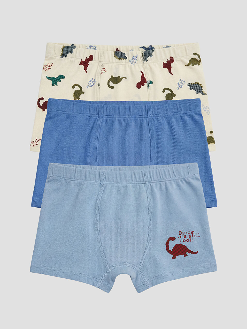 Beyaz Erkek Çocuk 3'lü Boxer-1