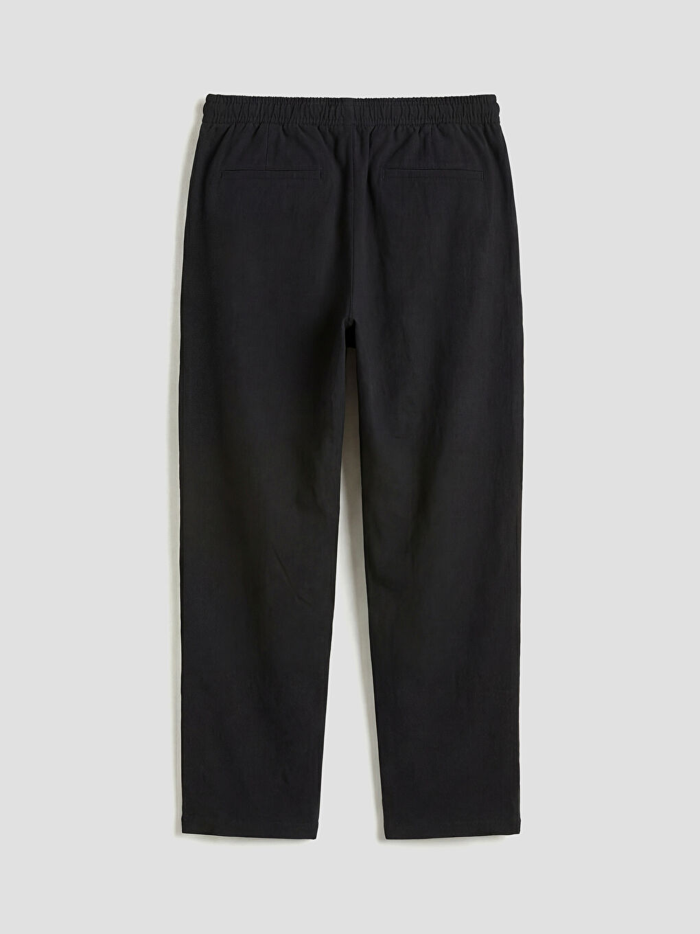 Regular Fit Linen-Look Men's Trousers-5