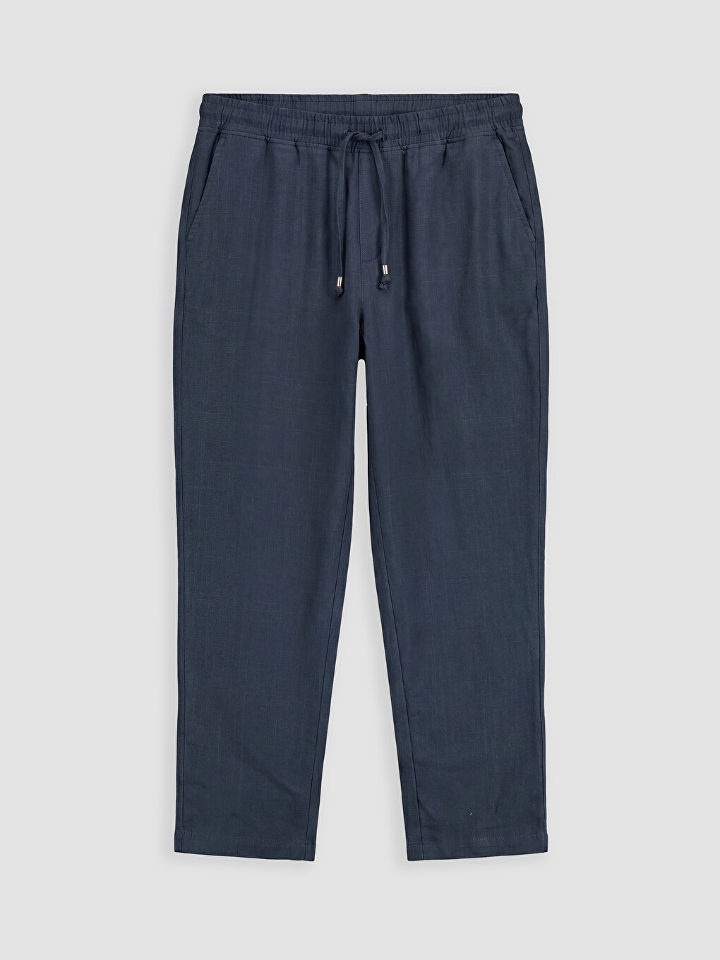 Regular Fit Linen-look Men's Trousers-4