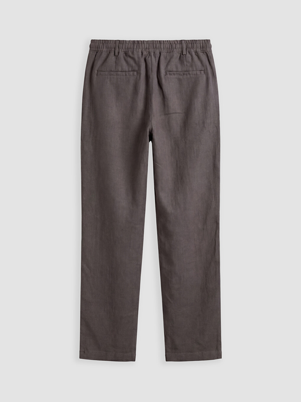 Regular Fit Linen-look Men's Trousers-5