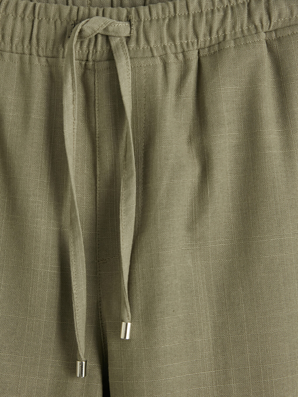 Regular Fit Linen-look Men's Trousers-5