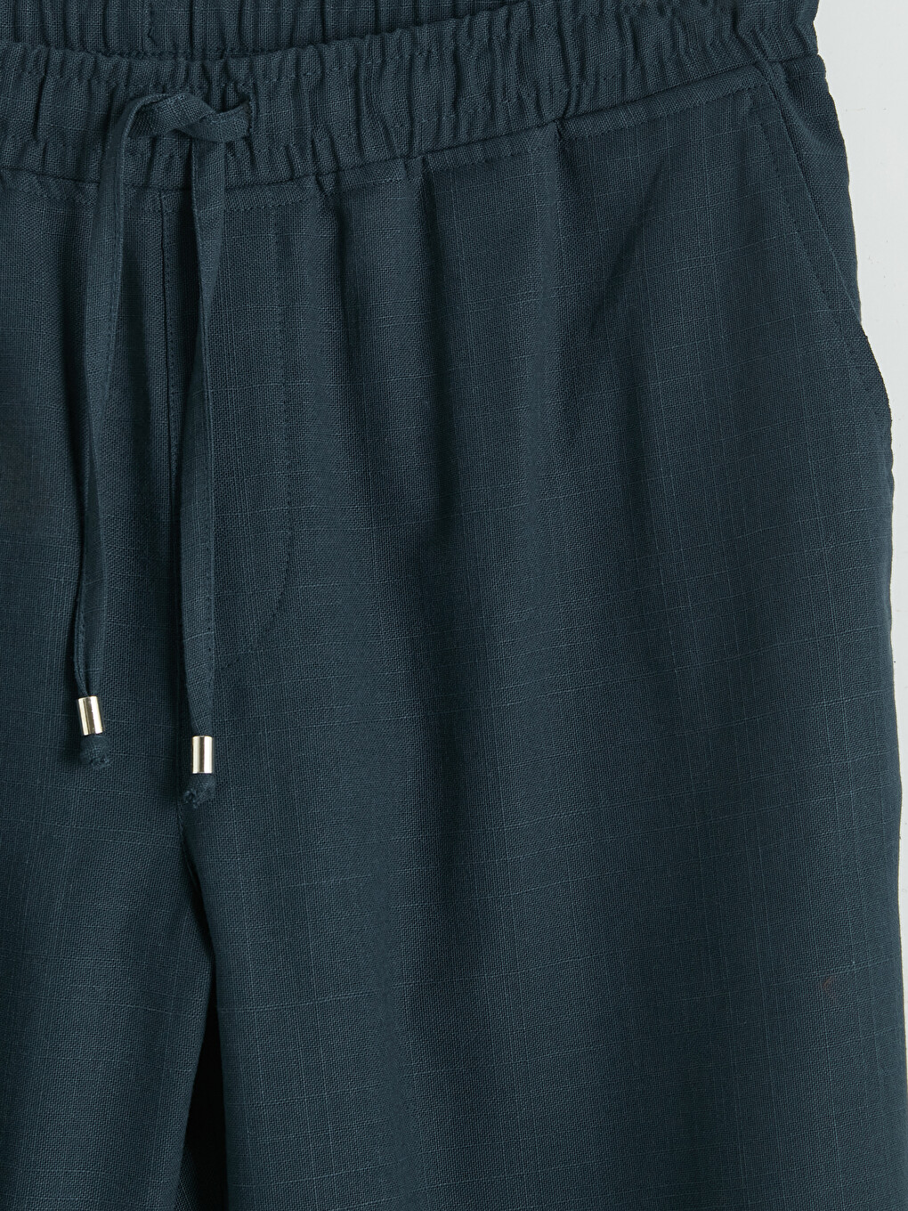 Regular Fit Linen-look Men's Trousers-6