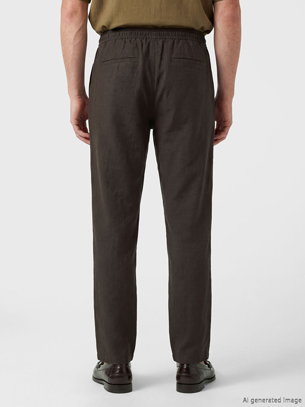 Regular Fit Dobby Fabric Men's Trousers-2