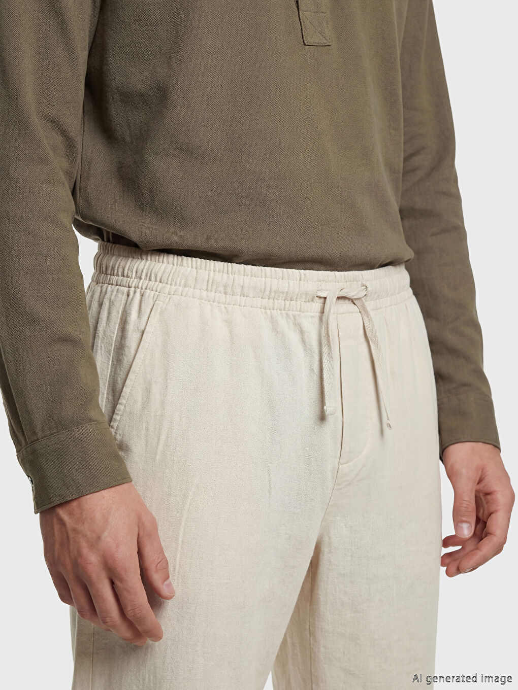 Man BEIGE Trousers-2