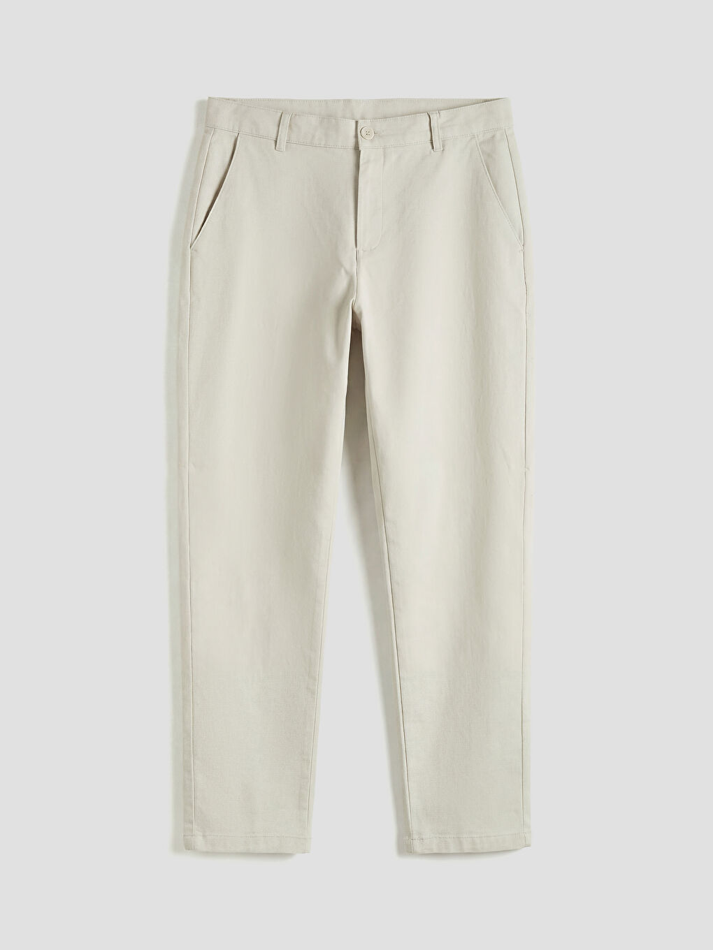 Мъжки панталон с тънък силует от габардин-4