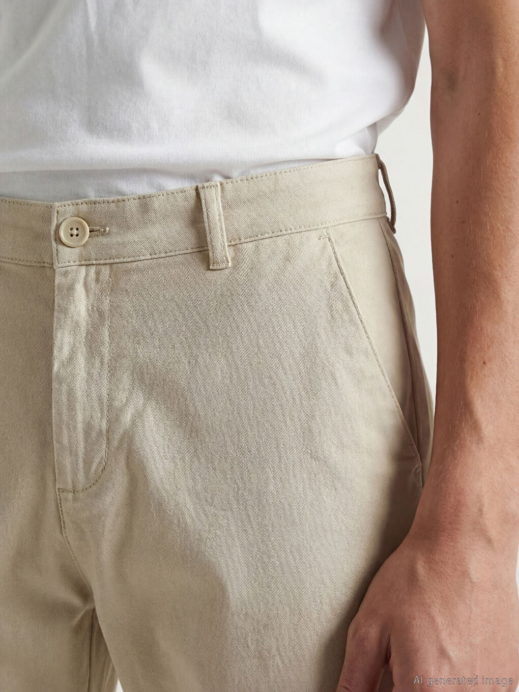 Slim Fit Gabardine Men's Trousers-2