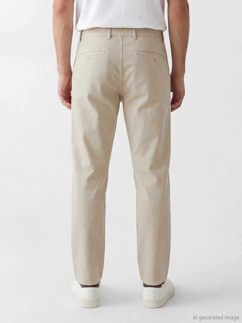 Slim Fit Gabardine Men's Trousers-3