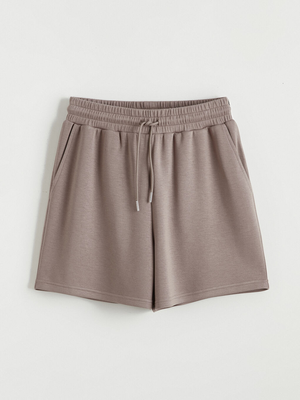 Beli Lastikli Soft Touch Kadın Şort-4