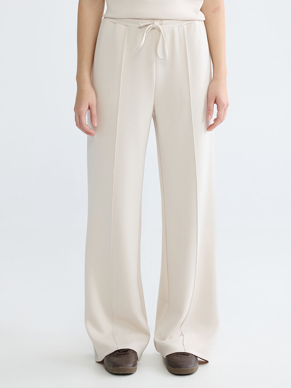 Pantalon de survêtement BEIGE Femme-1
