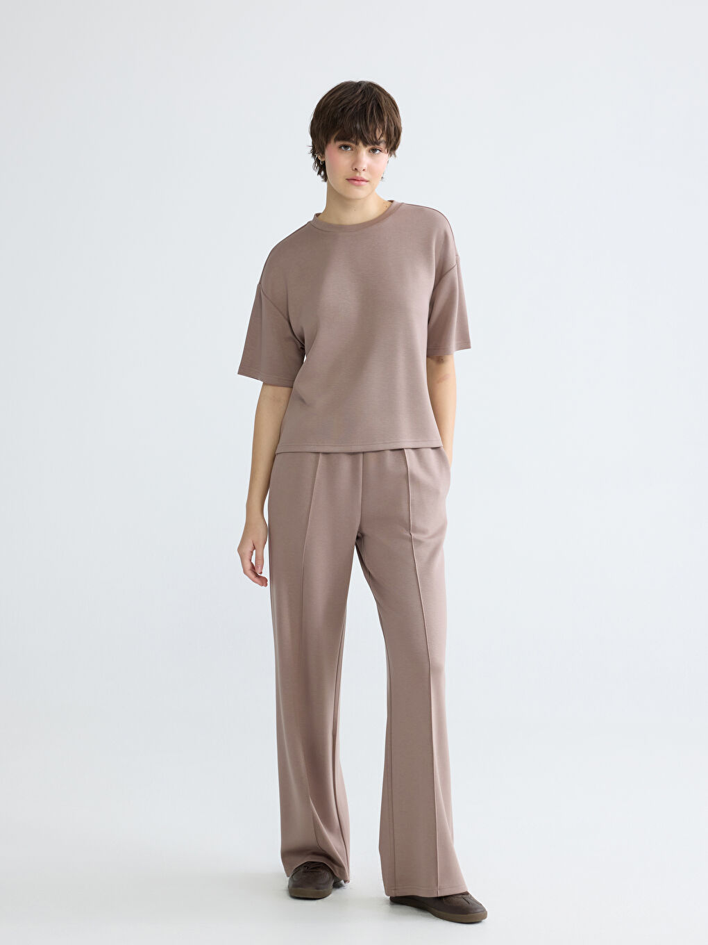 Beli Lastikli Soft Touch Kadın Eşofman Altı