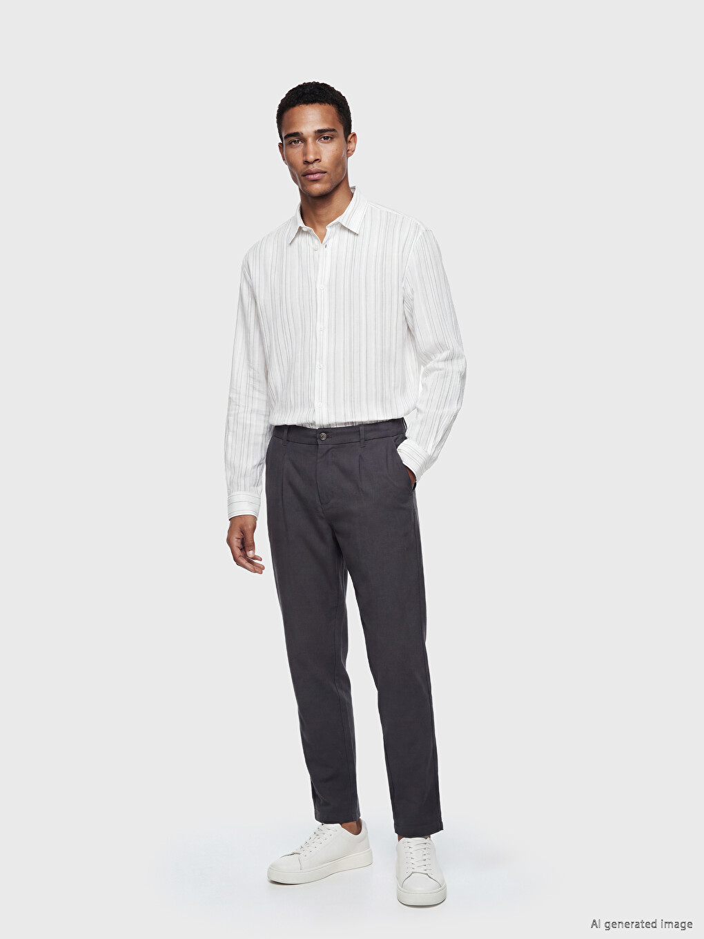 Man Grey Trousers