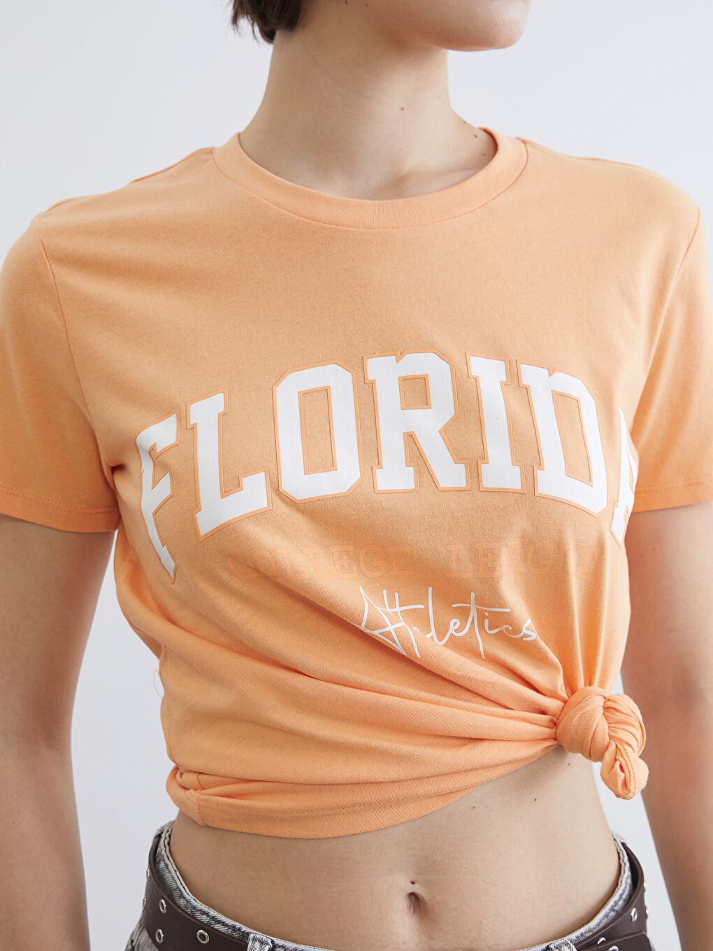 T-shirt ORANGE Femme-2