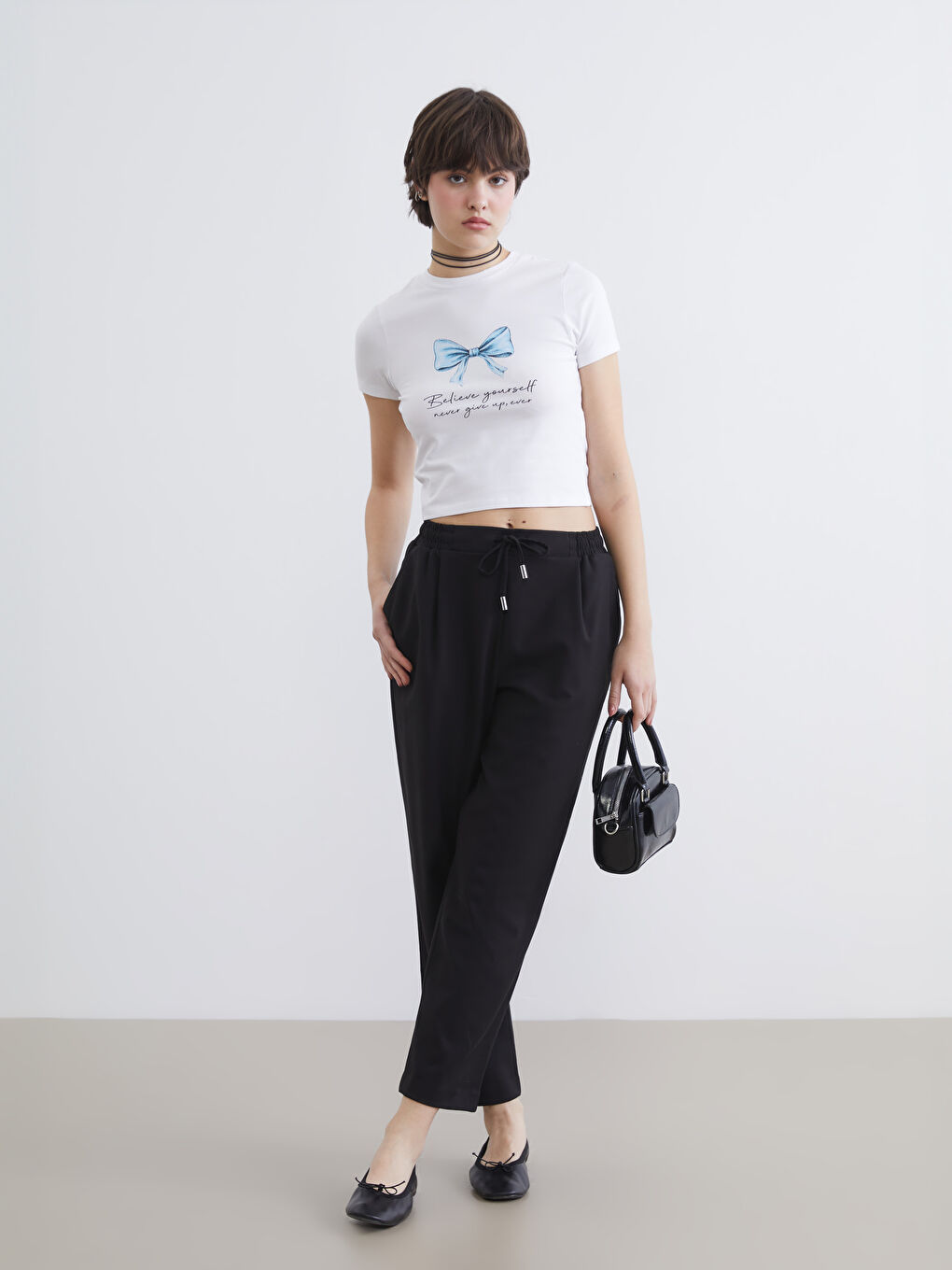 Butterfly Print Women's Crop Top-1