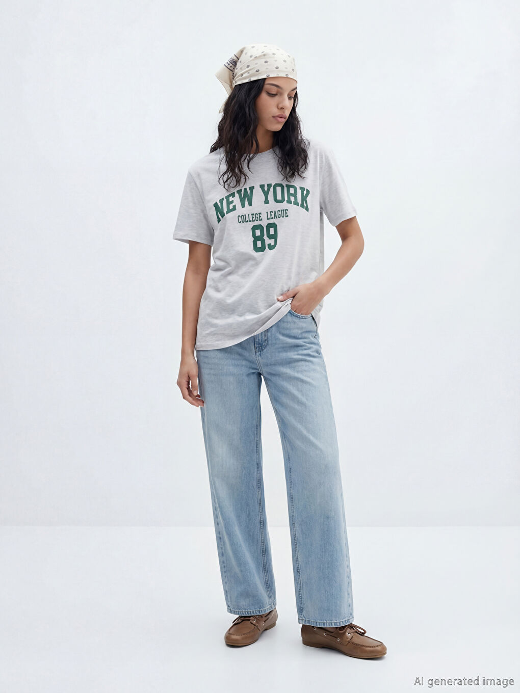 T-shirt GRIS Femme-1