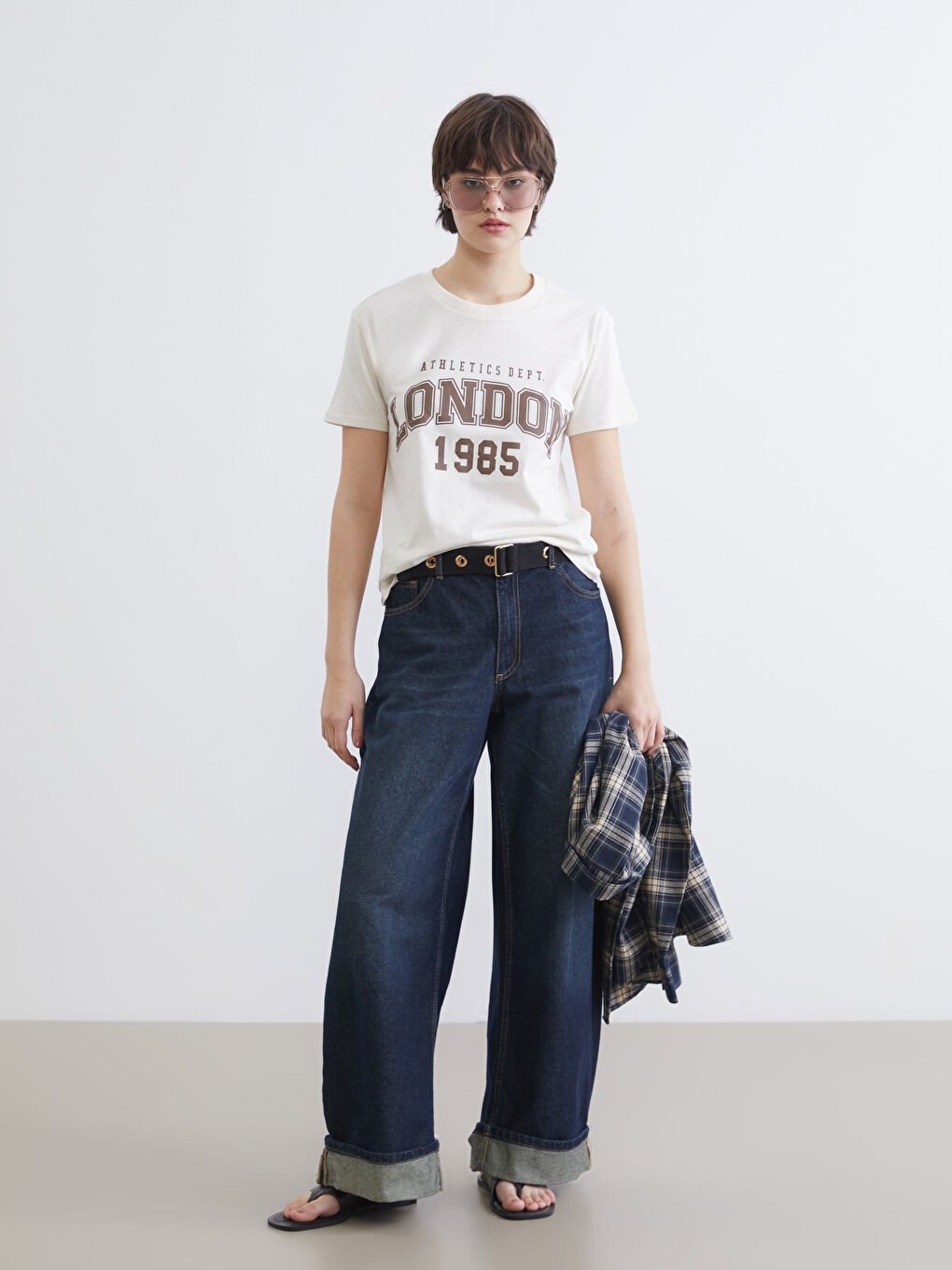 T-shirt BEIGE Femme-1