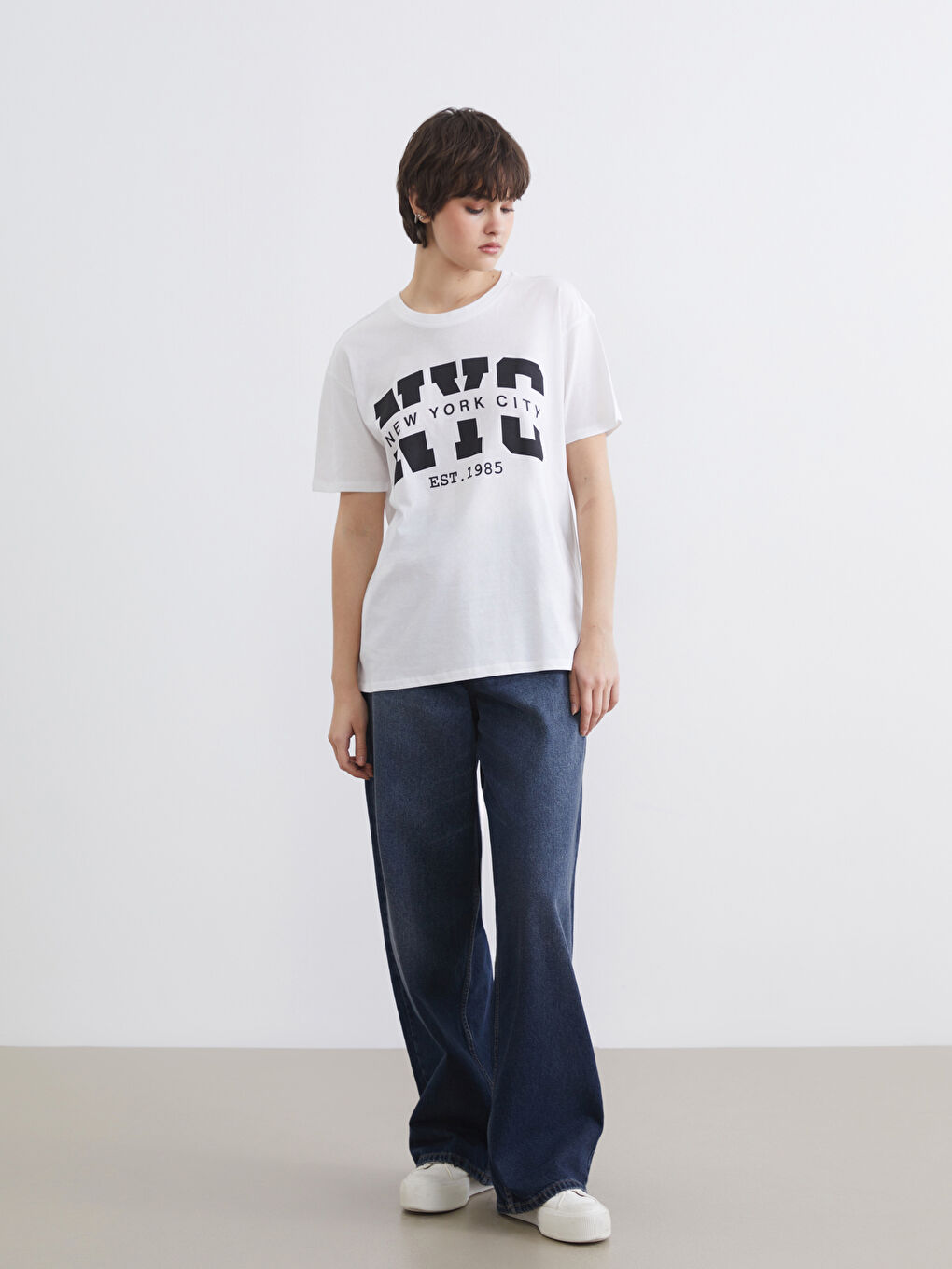 T-shirt BLANC Femme-1