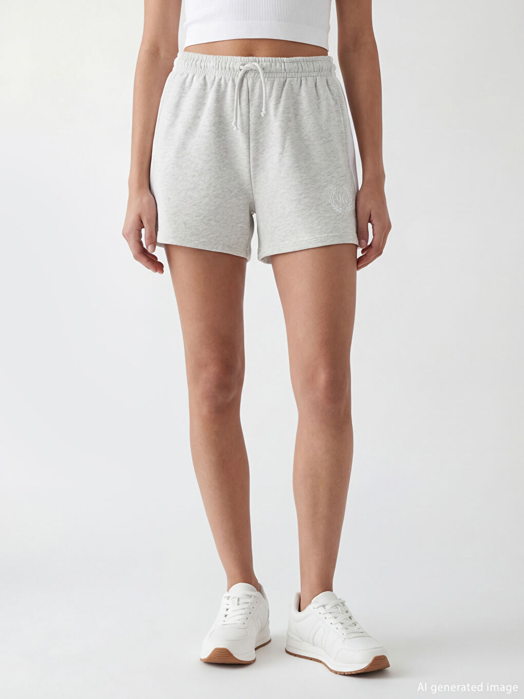 Woman GREY Shorts-1