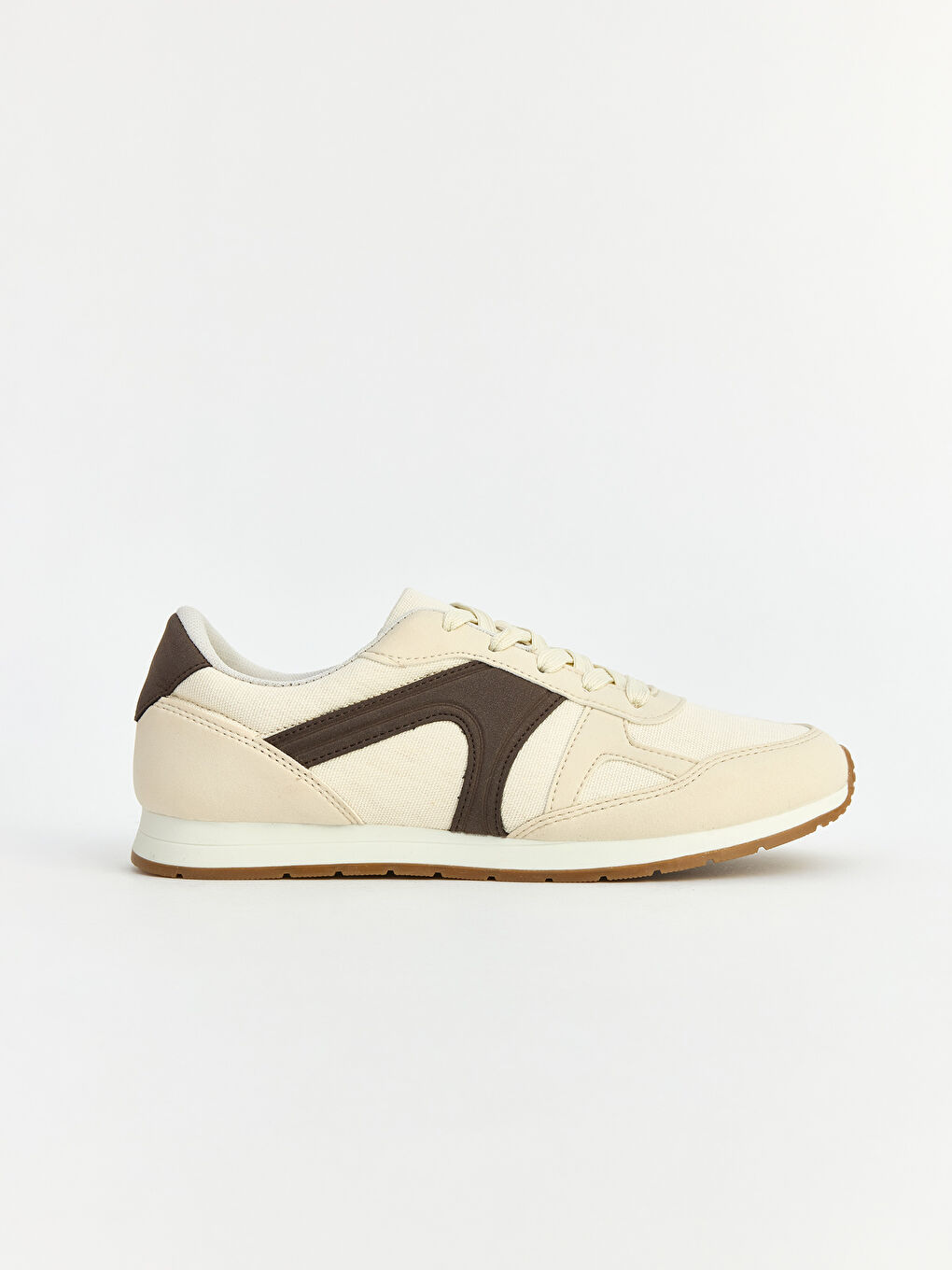 Bej Süet Görünümlü Erkek Spor Ayakkabı-1