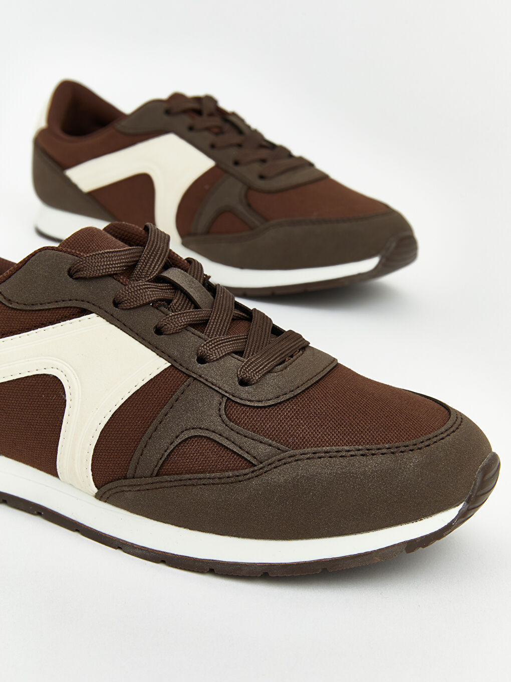 Kahverengi Süet Görünümlü Erkek Spor Ayakkabı-2