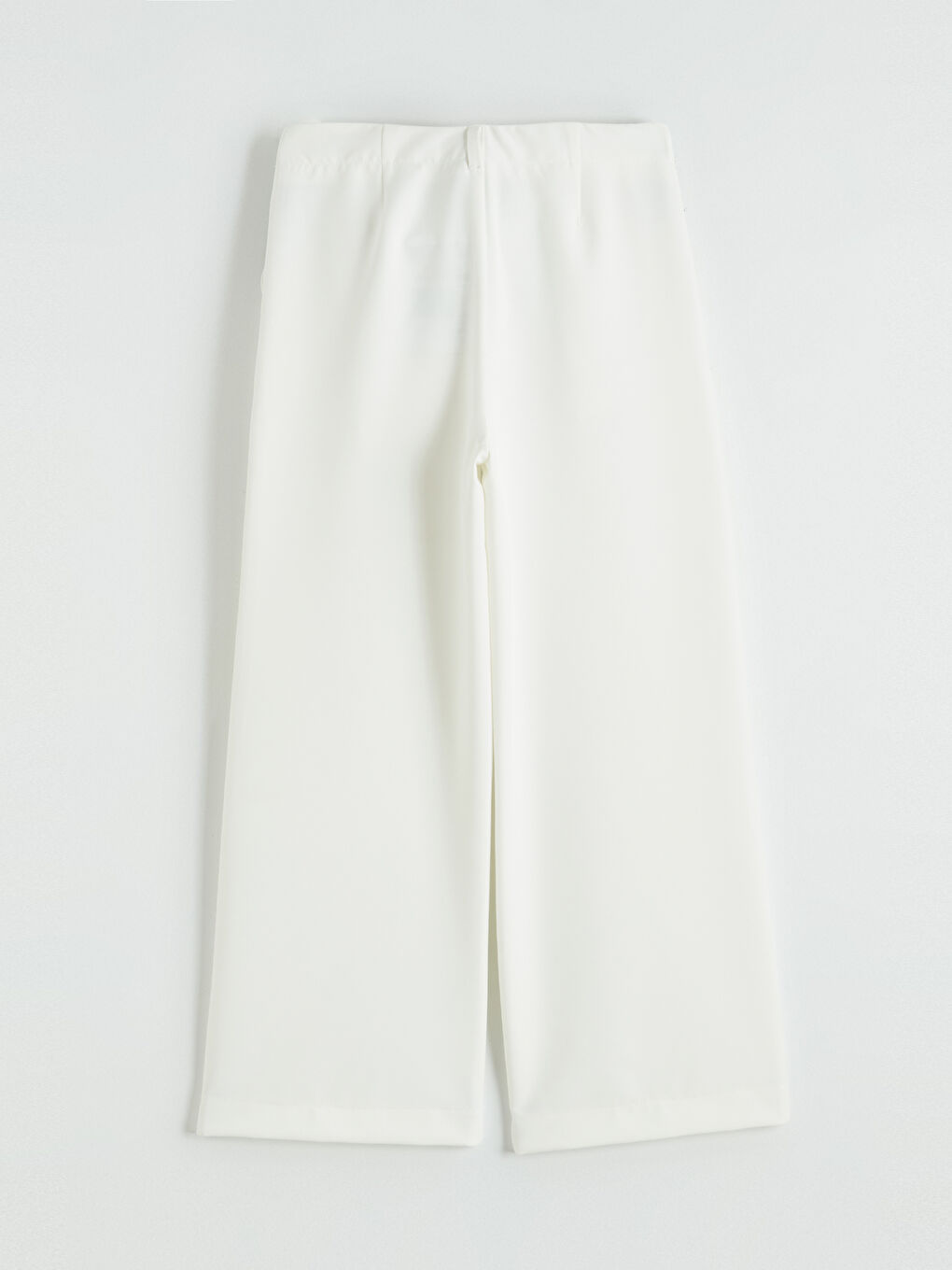 Beyaz Pileli Kız Çocuk Pantolon-4