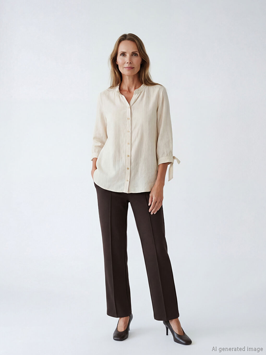 Woman BEIGE Shirt-1