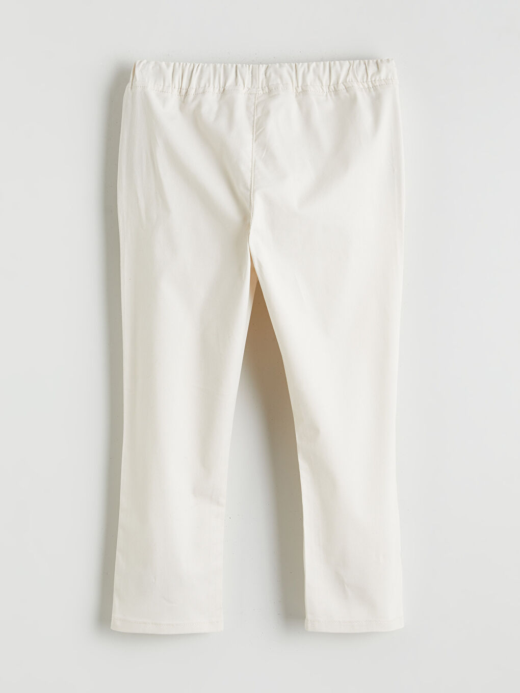 Ekru Beli Lastikli Erkek Çocuk Pantolon-1