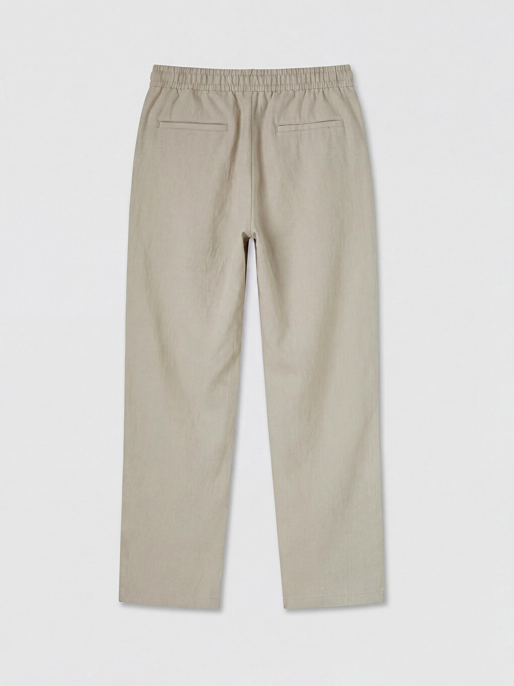 Elastic Waist Pleated Men's Trousers-5