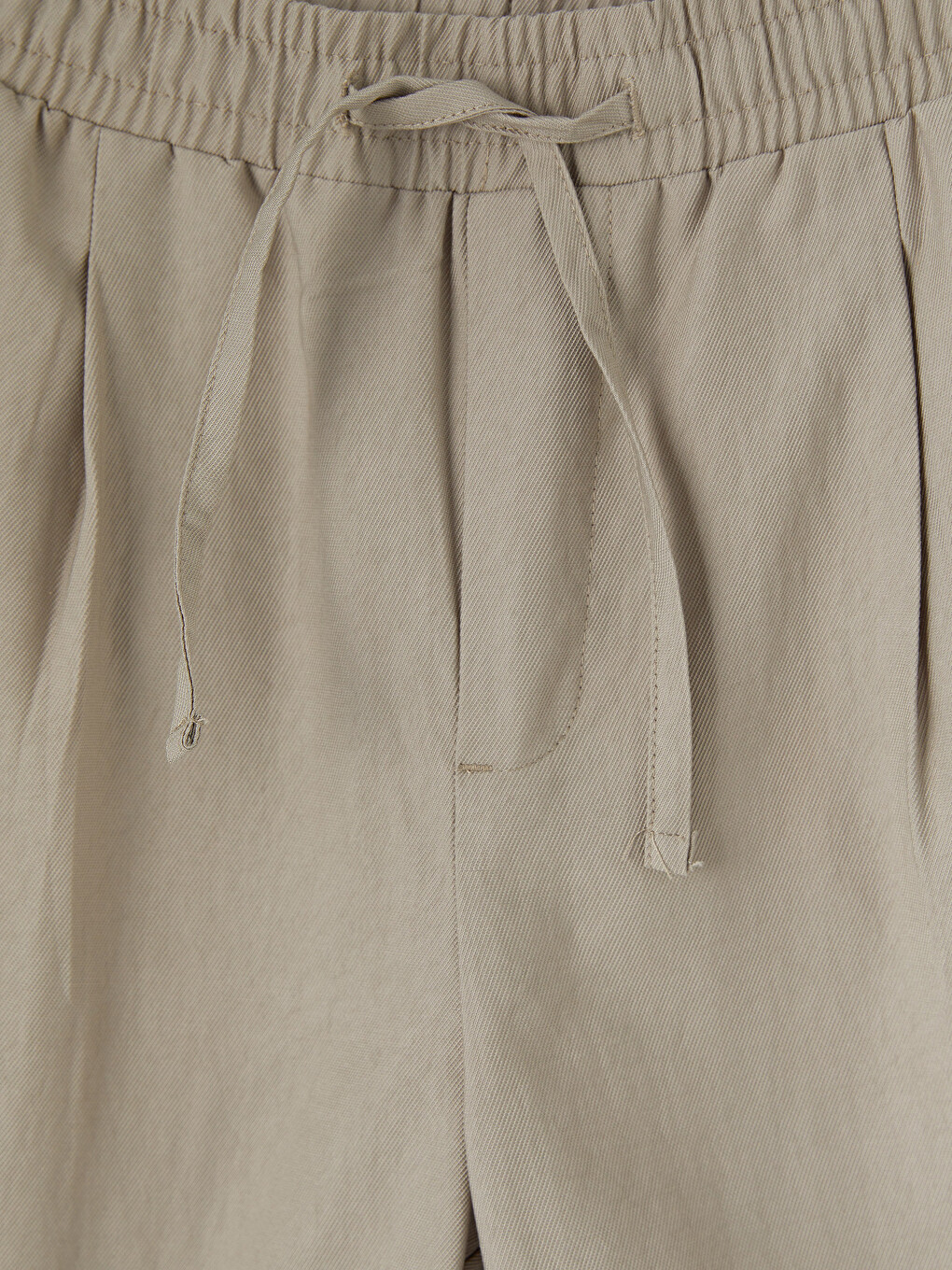 Elastic Waist Pleated Men's Trousers-6