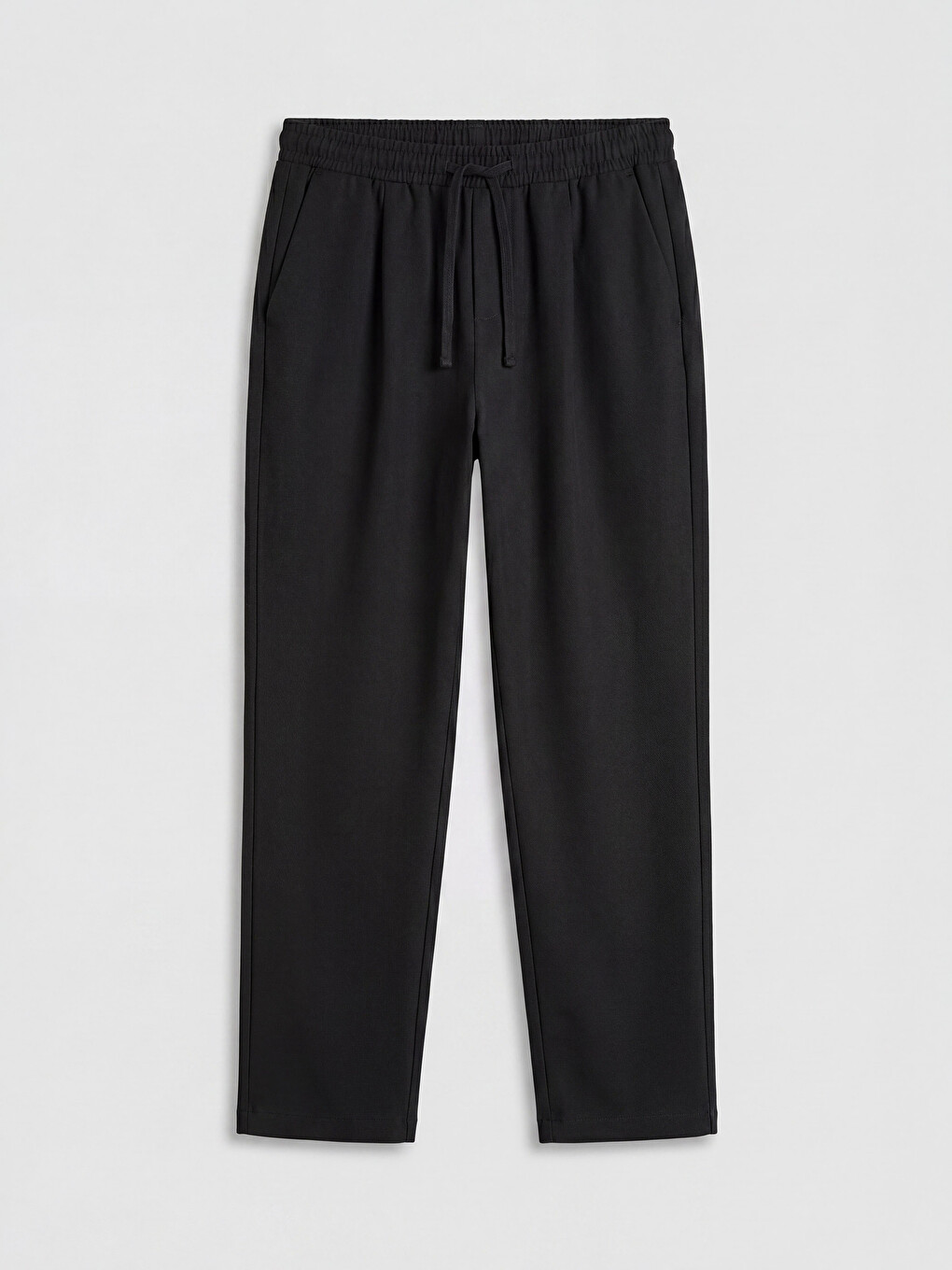 Elastic Waist Pleated Men's Trousers-4
