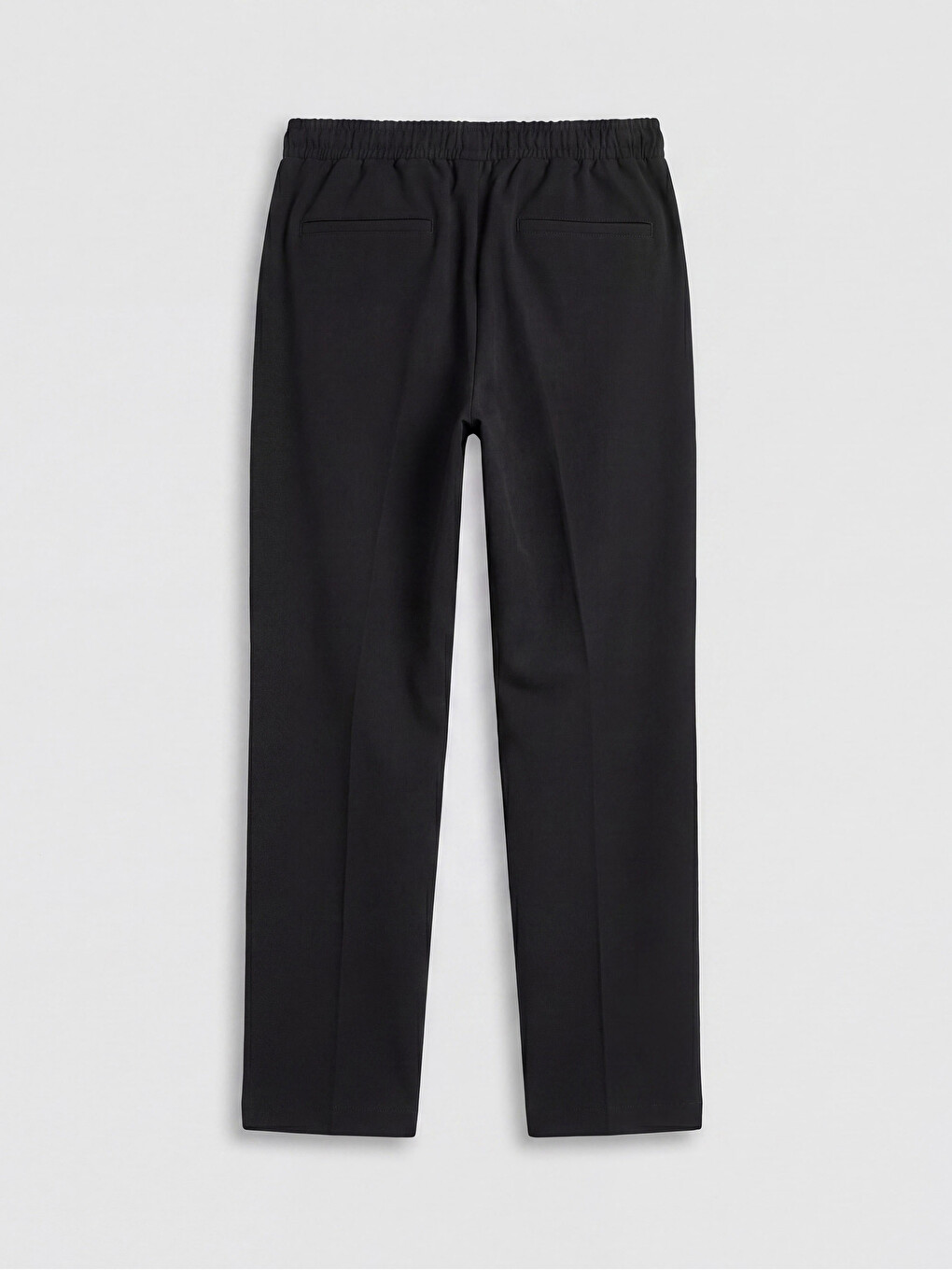 Elastic Waist Pleated Men's Trousers-5