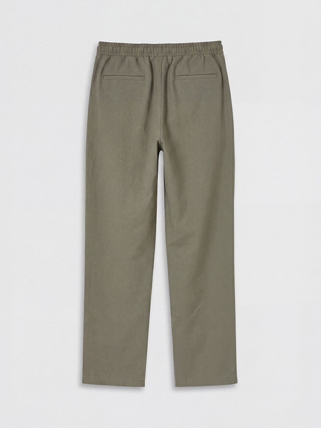 Elastic Waist Pleated Men's Trousers-5