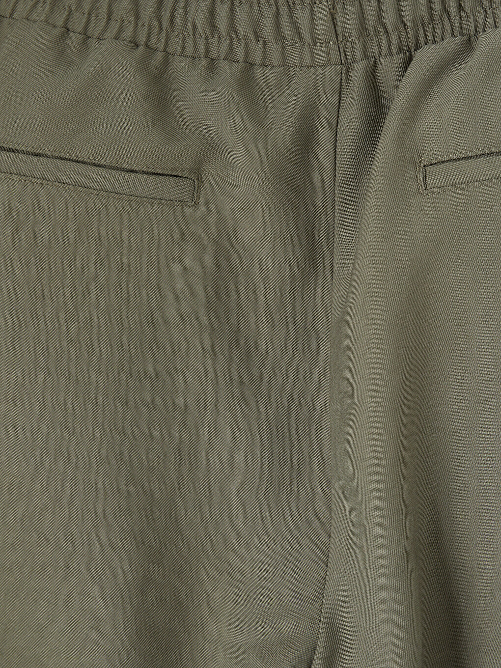 Elastic Waist Pleated Men's Trousers-7