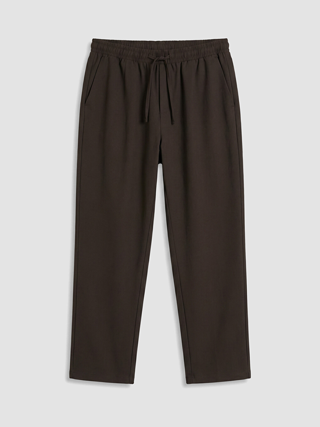 Elastic Waist Pleated Men's Trousers-4