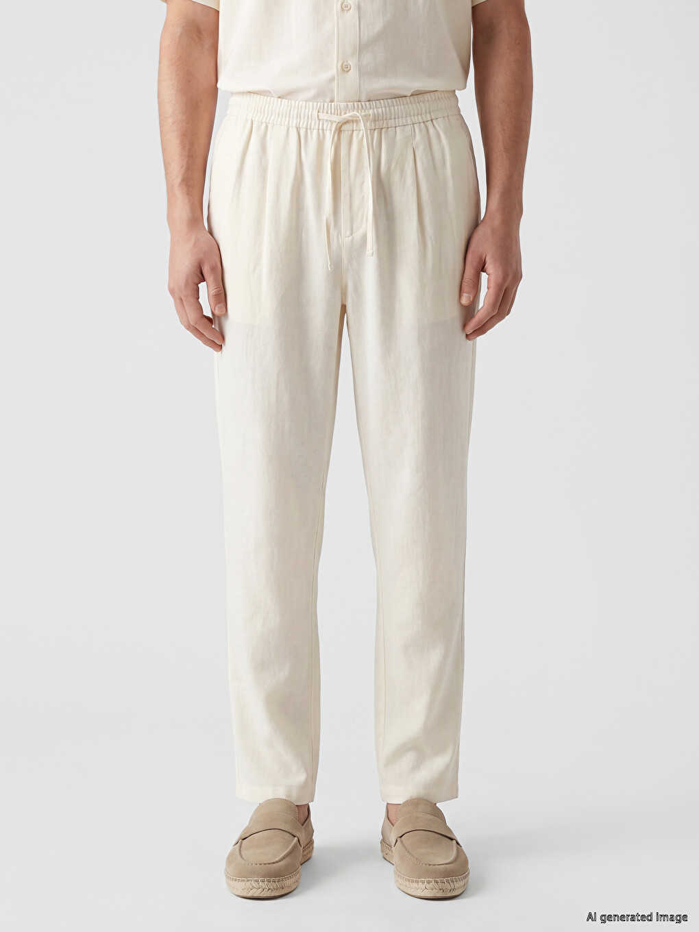 Regular Fit Men's Pleated Trousers