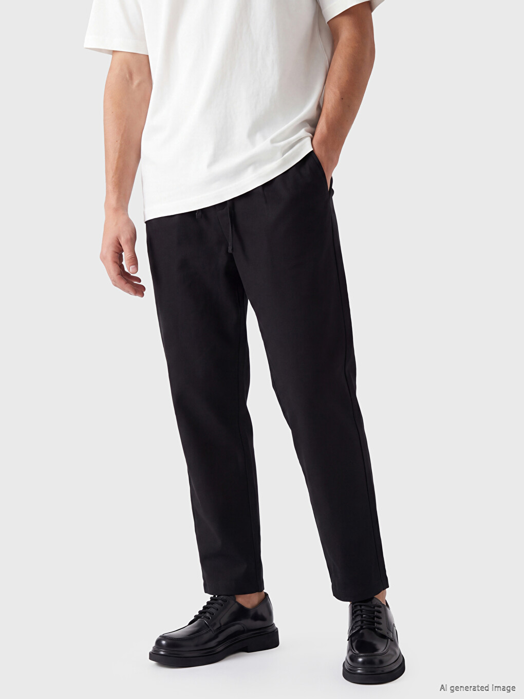 Regular Fit Men's Pleated Trousers-1