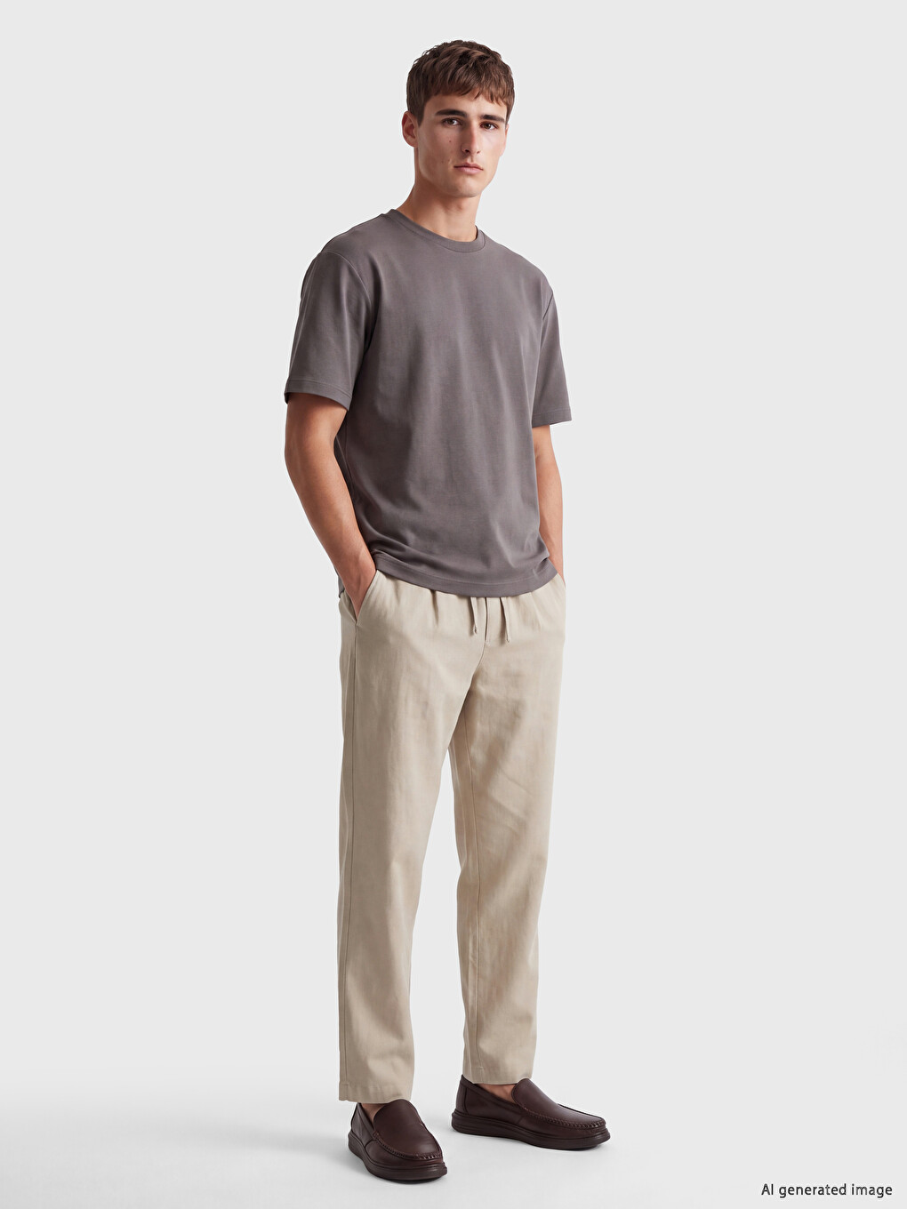 Regular Fit Men's Pleated Trousers-1