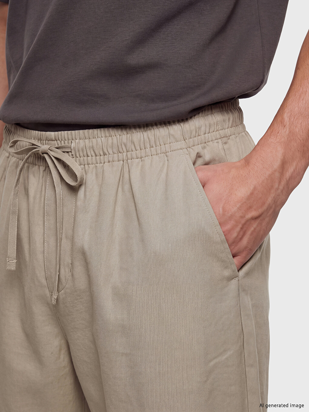 Regular Fit Men's Pleated Trousers-3