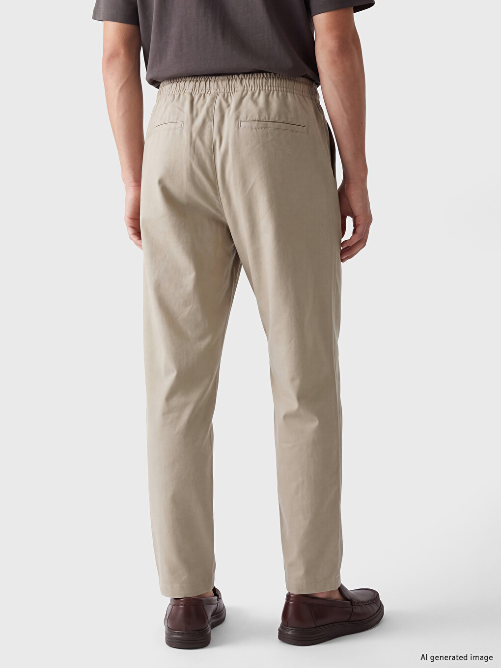 Regular Fit Men's Pleated Trousers-4
