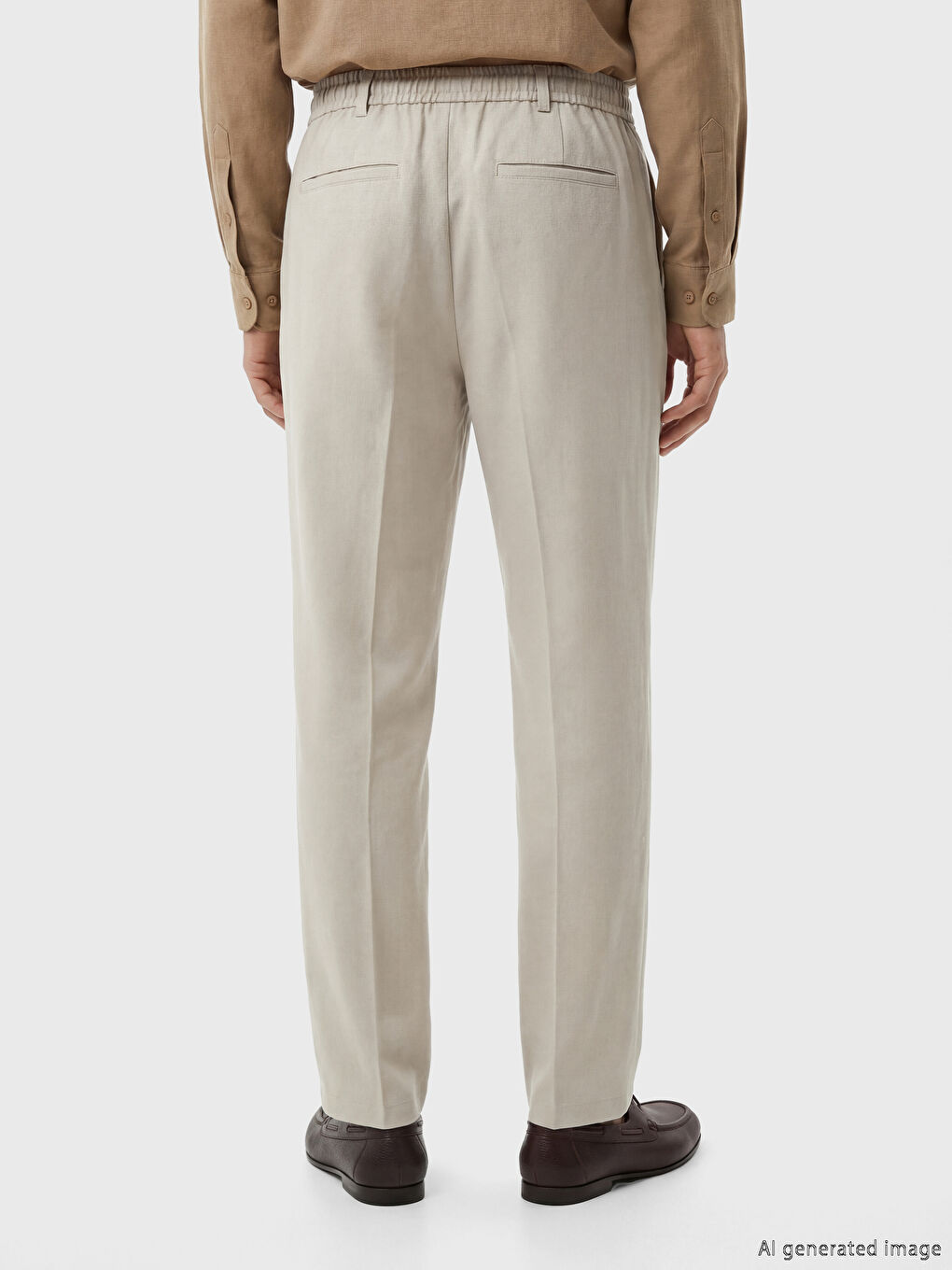 Παντελόνι Χαλαρής Εφαρμογής για Άνδρες με Πιέτες-3