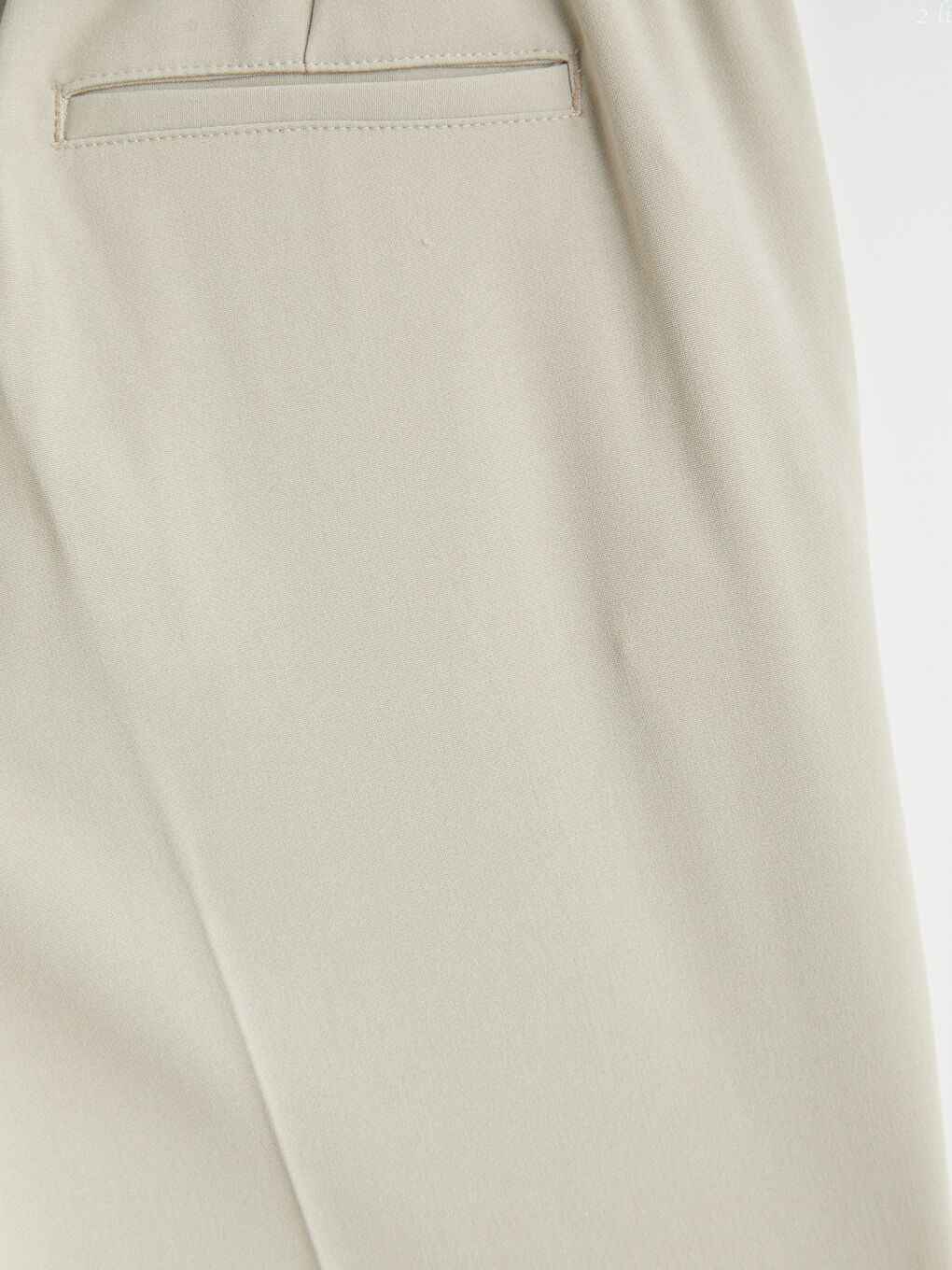 Muške svečane pantalone opuštenog kroja sa faltama-6